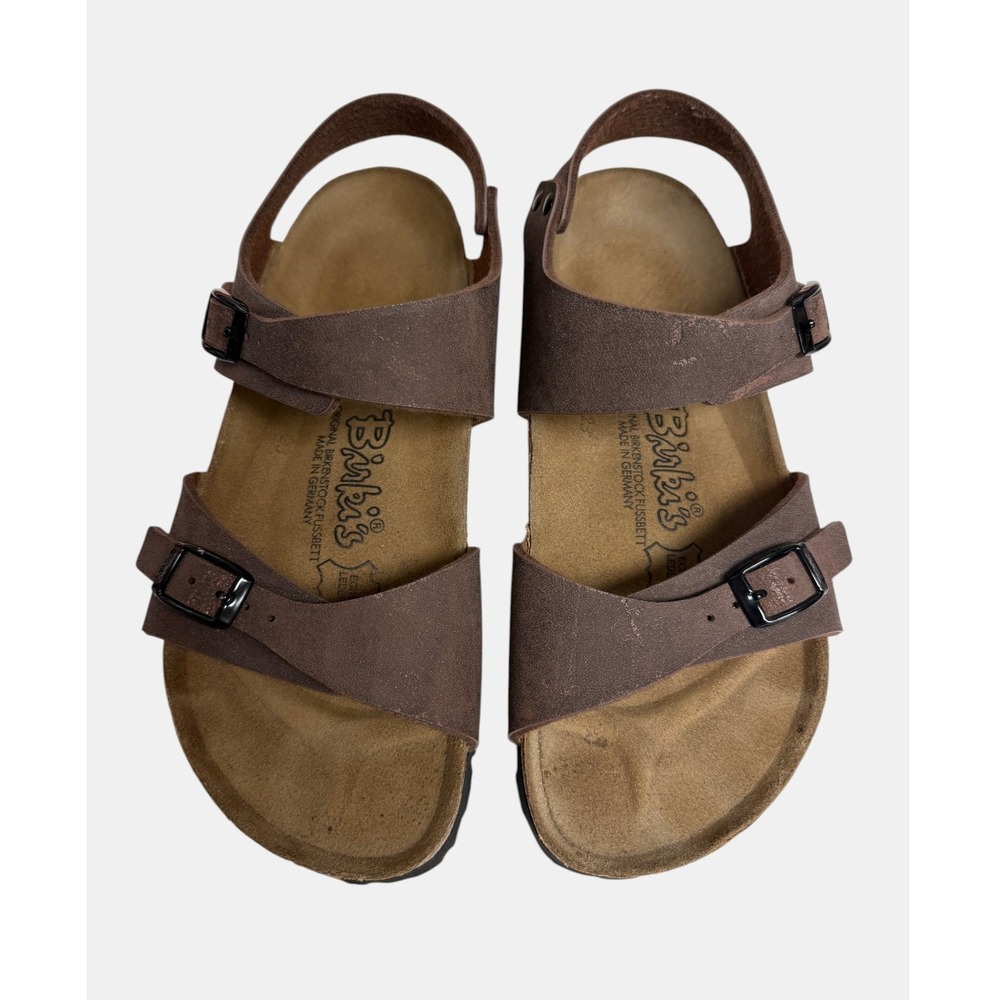 Birkenstock Birki's Sandals Women's 36 Brown Suede‎ Double Strap Casual Classic